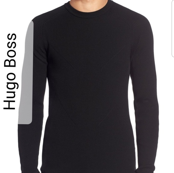 HUGO Other - Hugo men's sweater XL Virgin wool black.